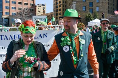 He proposed on St. Patrick's Day