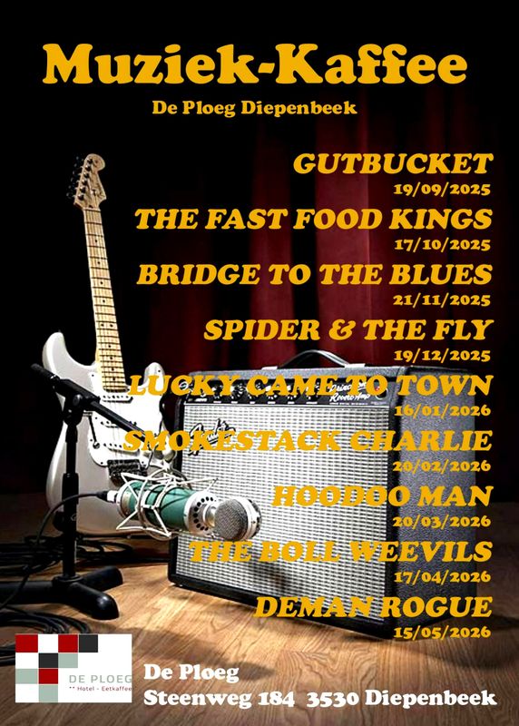 Programma Muziek-Kaffee De Ploeg Diepenbeek