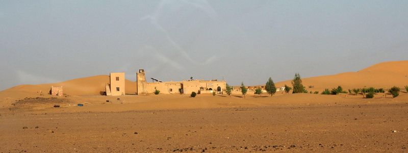 On the edge of the Sahara desert