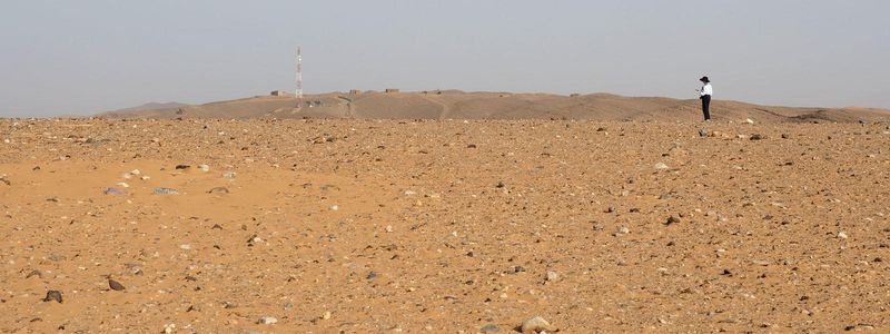 The vastness of the desert