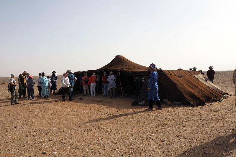 The welcoming tent of the berber family