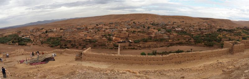Panorama - From the top of Ksar Ait Ben Haddou