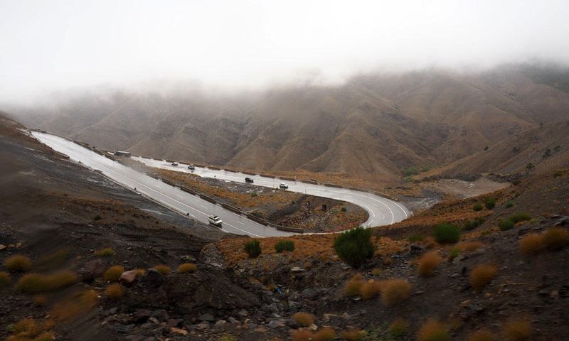Descending from Tizi-n-Tichka pass