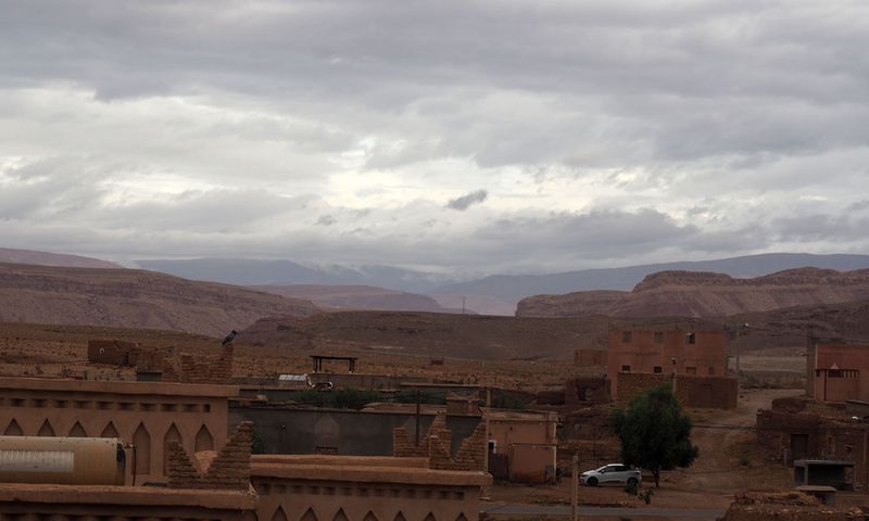 A view from the hotel terrace in Ait Ben Haddou