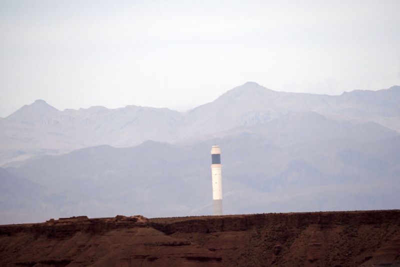 Molten salt tower for Ouarzazate solar power plant