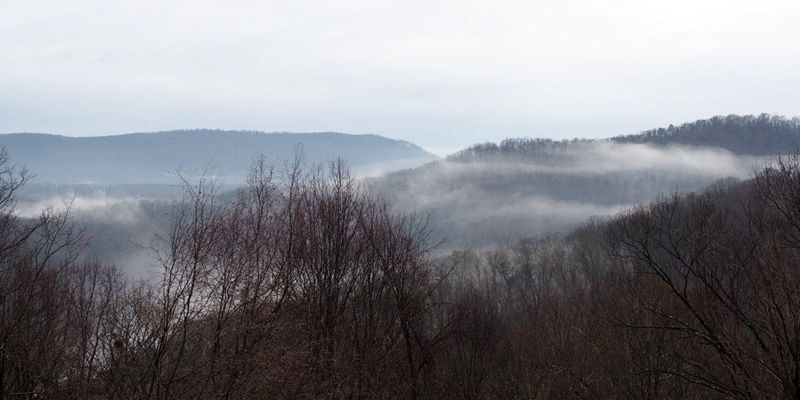 Valleys in the mist
