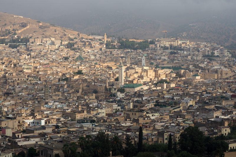 The medina of Fes seen from the Borj Sud