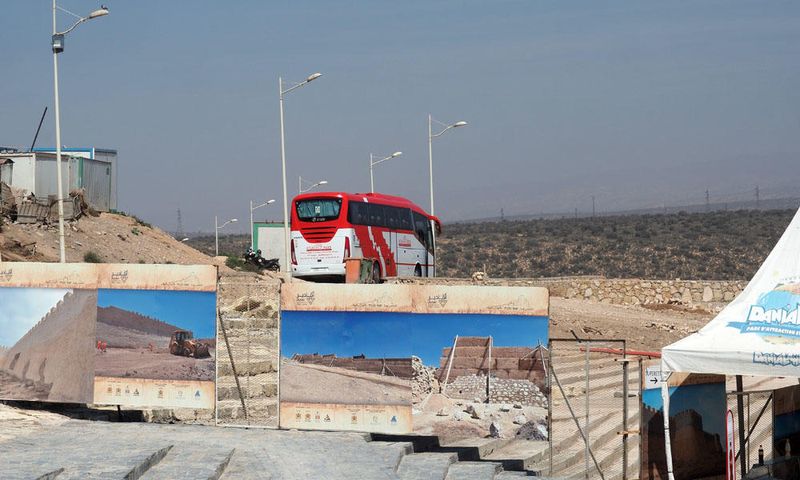 Parked at the kasbah at Agadir