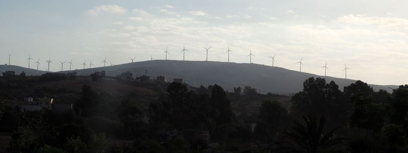 Wind farm on the way to Chefchauen