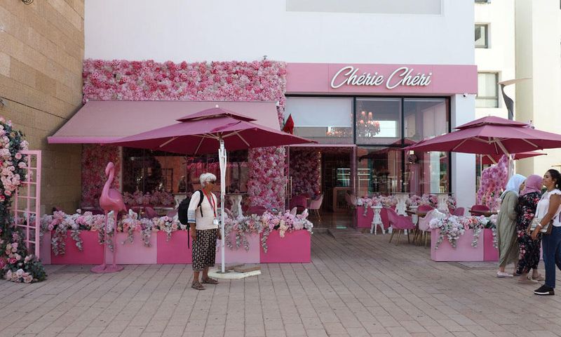 A pink store