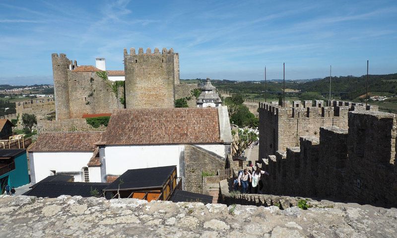 From a wall at the Castelo de Obidos
