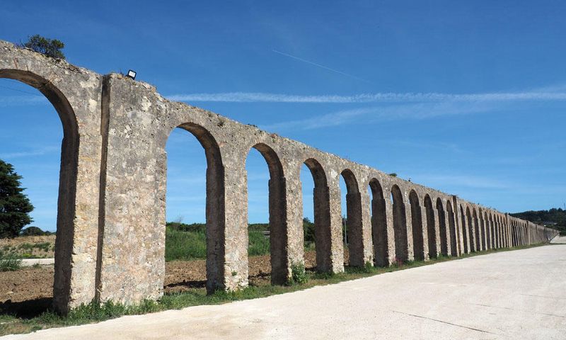 Remains of an aqueduct at Obidos