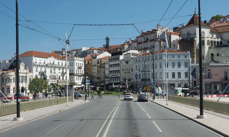 Approaching the town Center of Coimbra