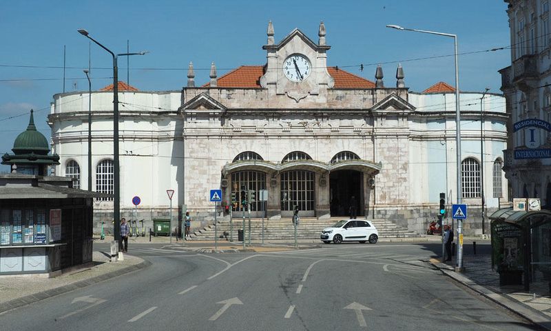 The train station in Coimbra