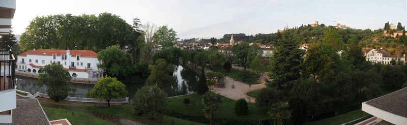 Panoramic view of Tomar from the hotel room