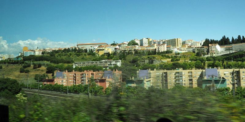 Arriving in Lisbon - on the highway