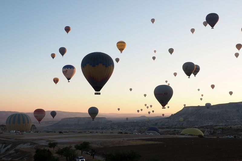 In the sky and in the canyon