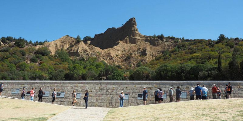 The Sphinx behind the ANZAC memorial