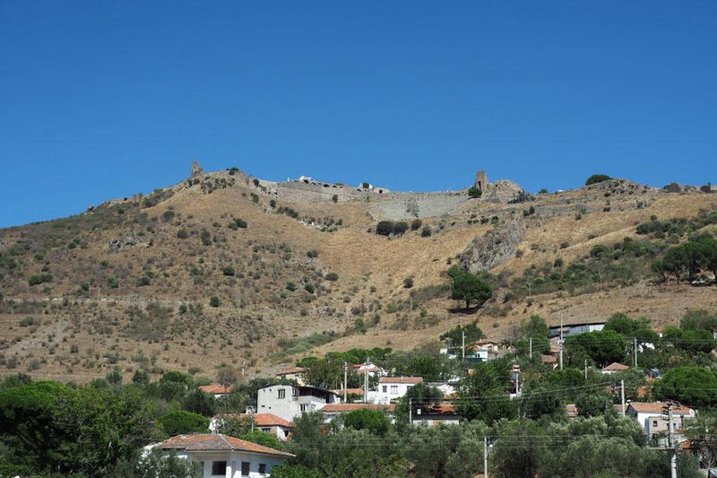 The old city of Pergamon on the hill