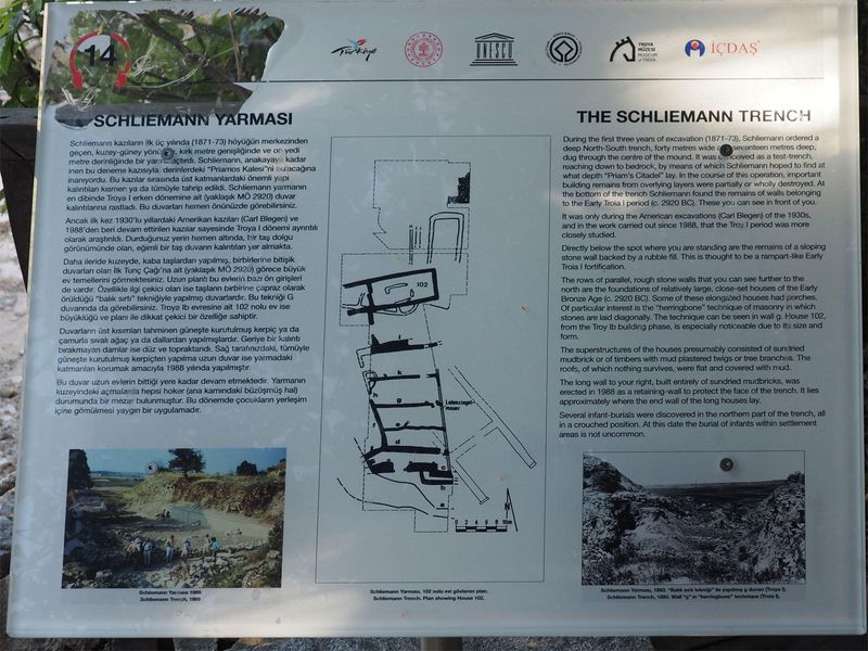 About the Schliemann trench