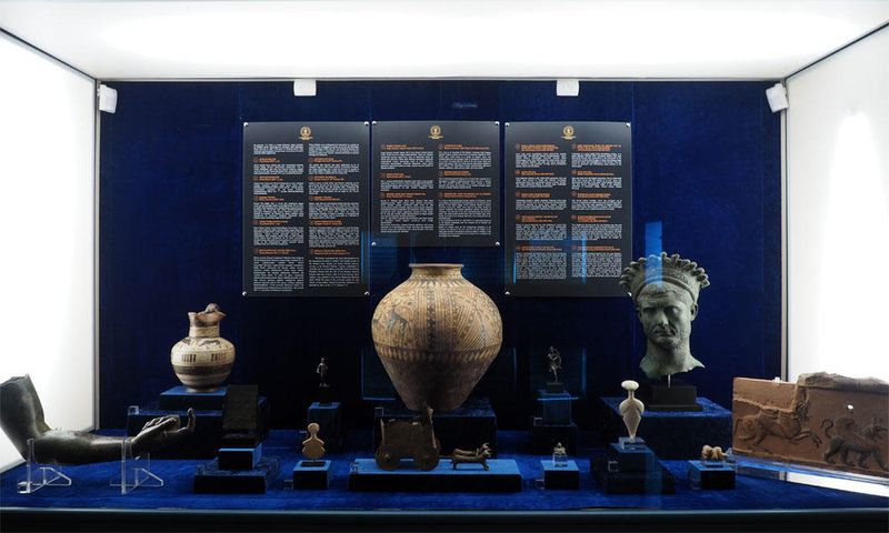 Stolen archeological artifacts that have been returned