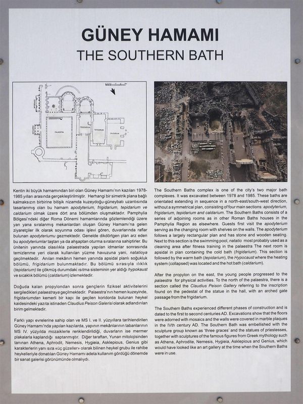 The Southern Roman Bath that we explored
