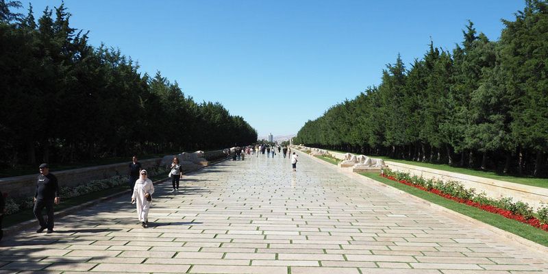 One of the entrances to the Anitkabir of Attaturk