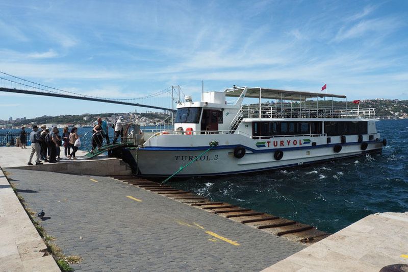 Boarding for the cruise of the Bosporus