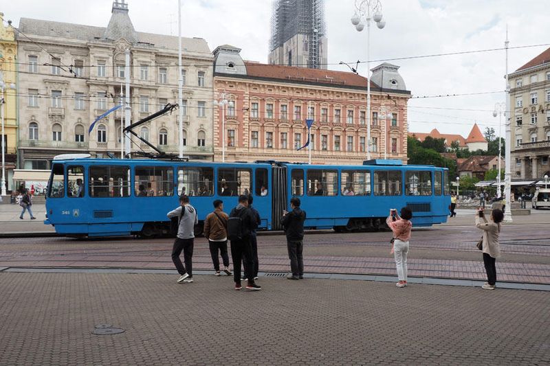 One of the older trams of Zagreb