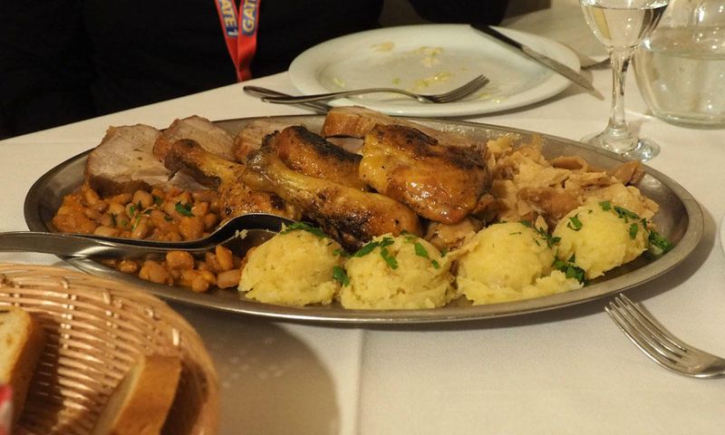 Shared plate for dinner