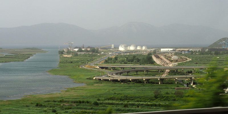 Ploce Canal and the delta of the Neratva river