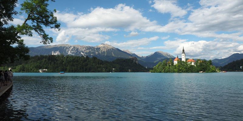 Bled Island and Bled Lake during our walk