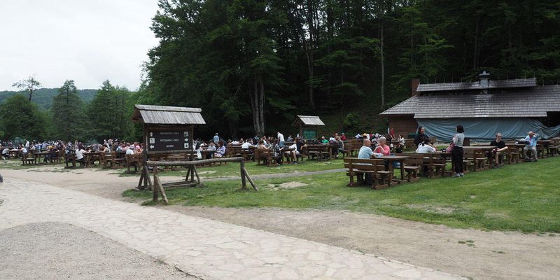 Area for food and toilets