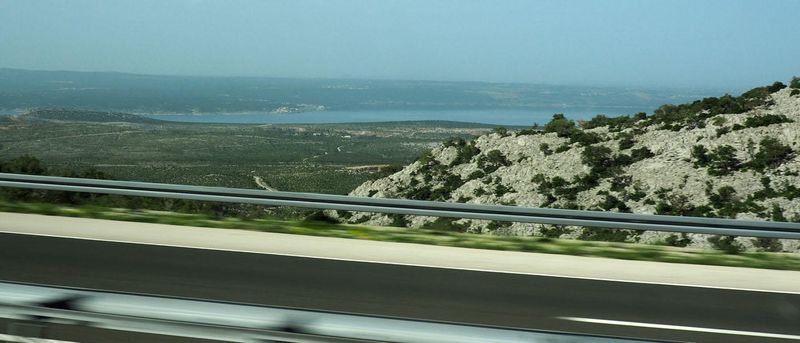 First view of the Adriatic between tunnels