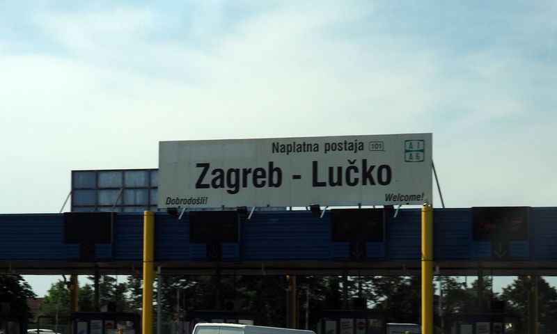 Passing the exit for Zagreb