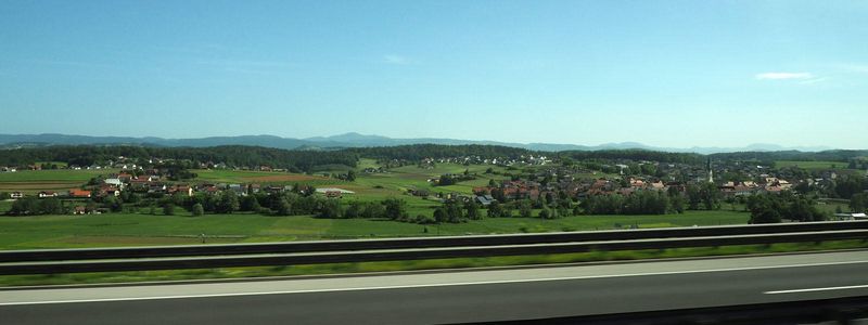 Countryside as we headed out of Slovenia