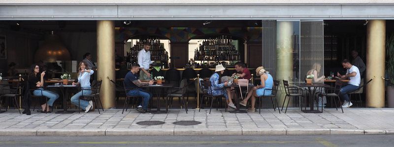 A restaurant scene