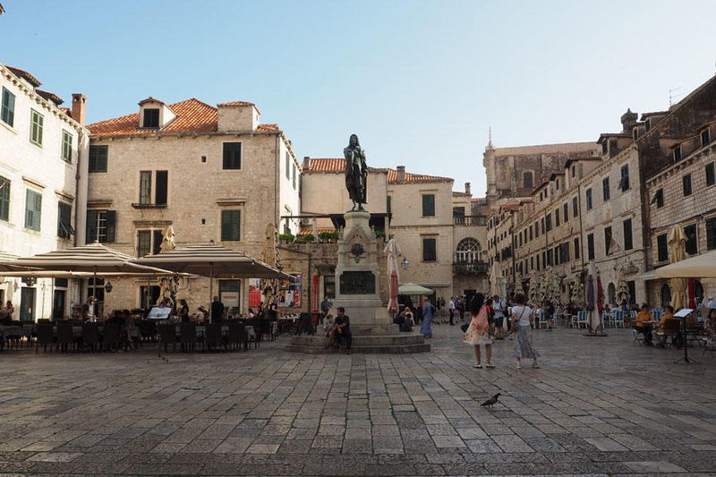 In the market square in Old Town