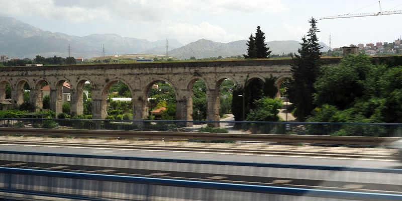 The aqueduct that used to feed water to Split in Roman times