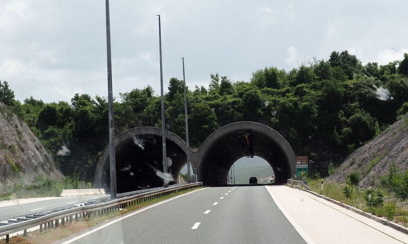 Wildlife crossing bridge near Split