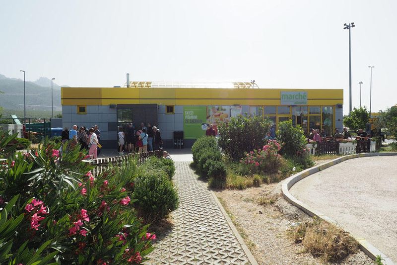 At the first rest stop on the way to Split