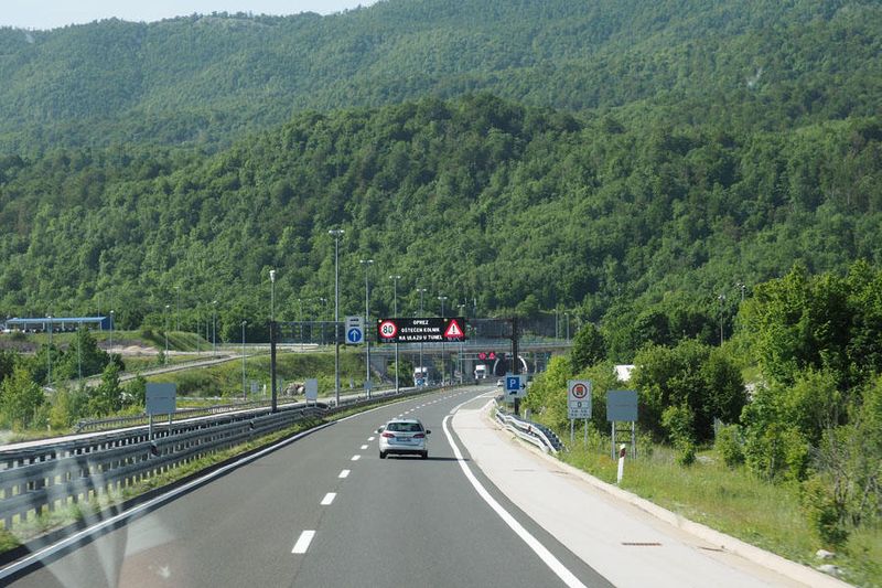 Approaching Sveti Rok Tunnel