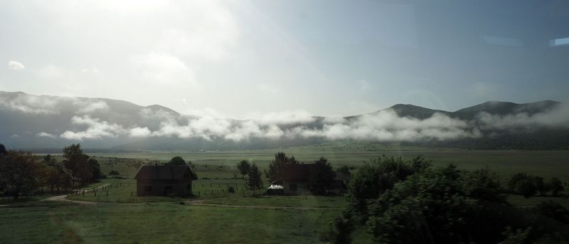 Early morning from the bus on the way to Split