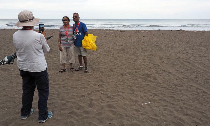 On the beach at Tortuguero