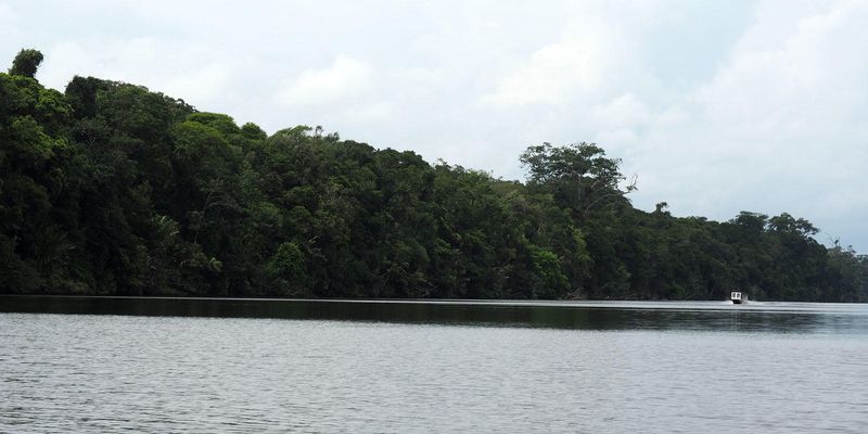 The lagoon connecting to Tortuguero National Park