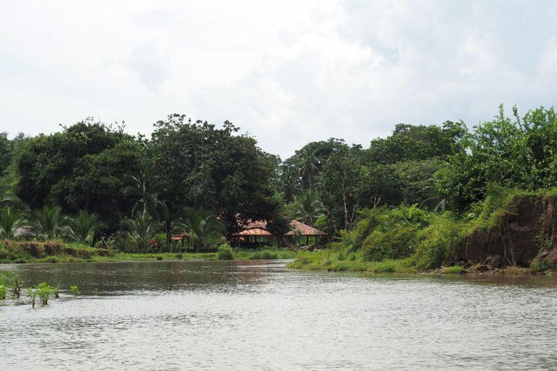 Signs of habitation along the waterway