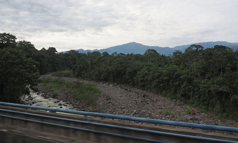 Crossing a river near Guapiles