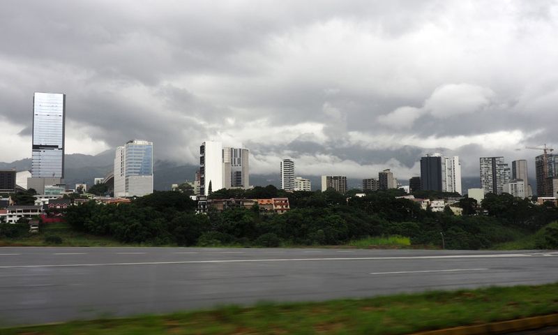 Stormy skies as we approac San Jose