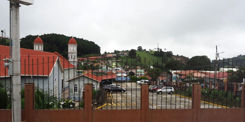 Behind the church in Zarcero
