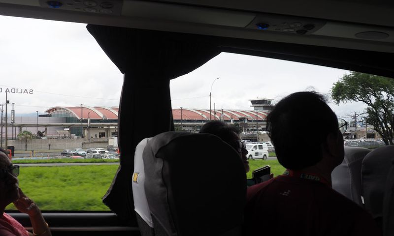Passing San Jose's International airport
